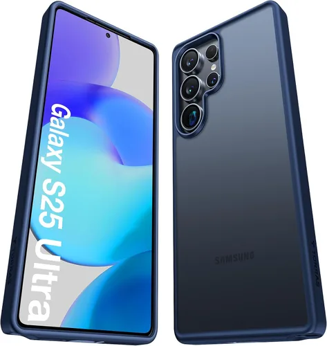 Vista 21 de Torras - Funda a prueba de golpes para Galaxy S22, [probada contra caídas de grado militar]. Parte trasera dura y translúcida mate y bordes suaves