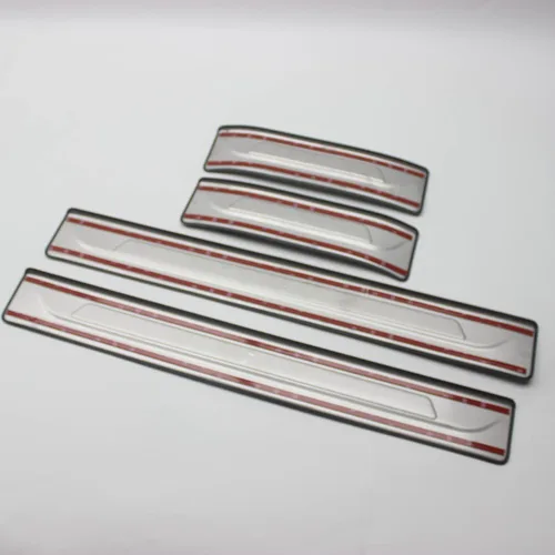 Vista 5 de OLIKE para Honda HRV HR-V 2023 2024 Placa Protectora de Umbral de Puerta de Acero Inoxidable Protector de Umbrales Trim (OL1311)