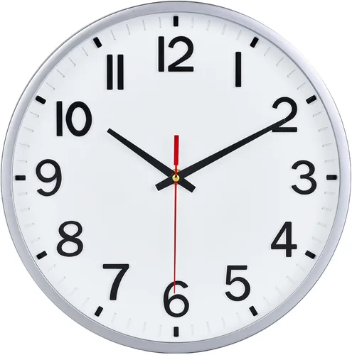 Vista 10 de Reloj de pared, moderno reloj de pared pequeño de 8 pulgadas, funciona con pilas, silencioso, analógico, clásico, para oficina, hogar, baño, cocina