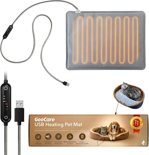 Vista 10 de 5V USB Pet Heating Pad, Dual-Sensor Safety for Cat & Dog, S