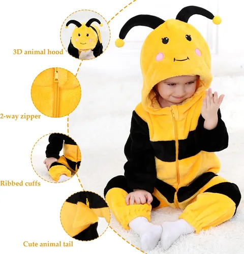 Vista 2 de TONWHAR Baby Boy's Girl's Animal Bodysuit Infant And Toddler's Romper Jumpsuit Halloween Costume Partywear