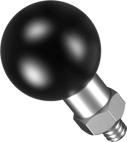 Vista 5 de BRCOVAN 1'' Ball Adapter with 1/4"-20 Threaded Post (Pack of 2)