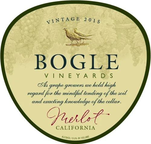 Vista 3 de Bogle Merlot, vino tinto, botella de 750 mL