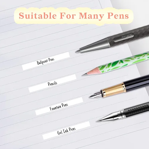 Vista 6 de Temiary - Juego de 6 cintas correctoras blancas mini, secado rápido y suave para escritura, juego de cintas correctoras estéticas y lindas fáciles
