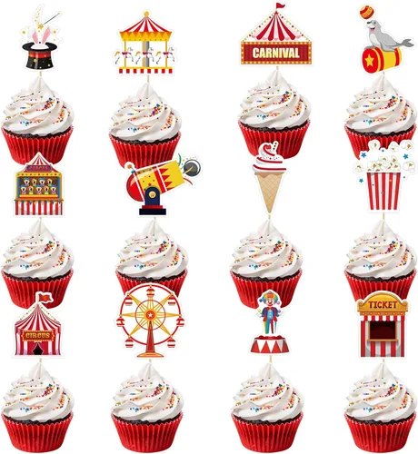 Vista 53 de 48 piezas de decoración de cupcakes de dinosaurio rugido dinosaurio decoración de pastel de cumpleaños para temática de dinosaurio, suministros