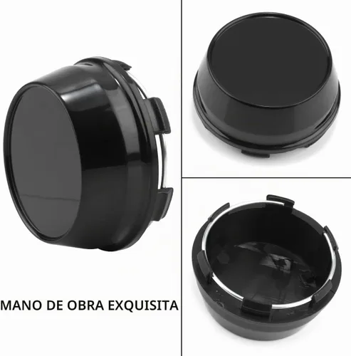 Vista 7 de RTrhinotuning 66mm Tapa central de rueda negra para AVID.1 Tapas centrales para llantas