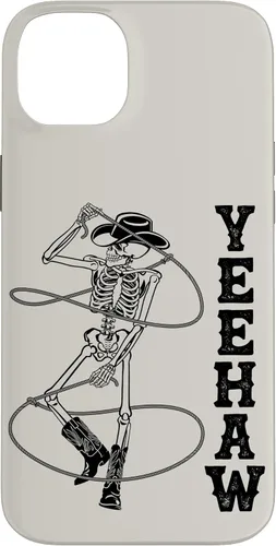 Vista 15 de Western Cowboy Skeleton Yeehaw Rodeo Southern Country Music Case for iPhone 17