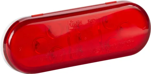 Vista 10 de Grote 54702 Luces LED Ovaladas de 6" de Parada, Trasera y Giro con Respaldo Integrado, Carcasa Rígida Integrada Rojo