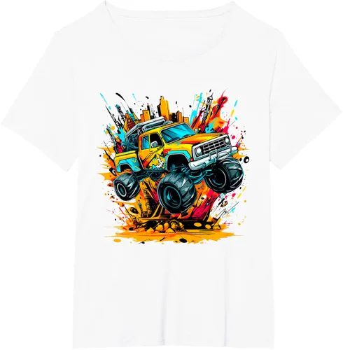 Vista 92 de Monster Trucks Are My Jam - Camiseta Monster Truck, Negro