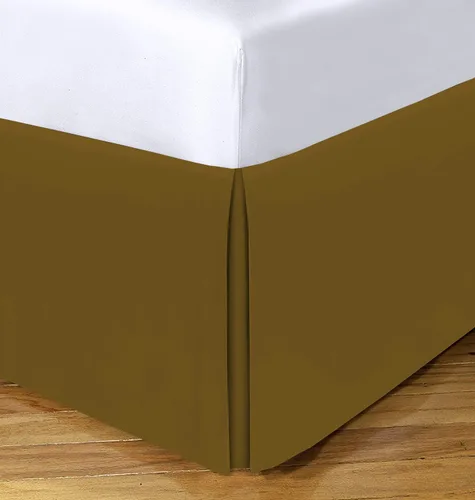 Vista 15 de Falda de cama – Falda de cama plisada 100% algodón egipcio de 800 hilos – Fácil ajuste con falda de cama a medida de 12 pulgadas – Tamaño individual