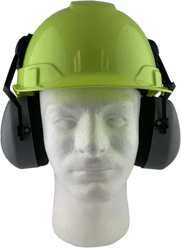 Vista 12 de Ridgeline - Casco de seguridad estilo gorra con orejeras incluidas, casco azul