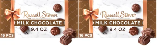 Vista 14 de Russell Stover, Surtido de chocolate con leche, caja de regalo de chocolate, 9.4 onzas