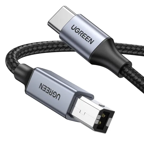 Vista 13 de UGREEN Cable de impresora USB C de 3 pies, cable USB B a C de nailon para MacBook Pro/Air, cable MIDI compatible con teclado MIDI, DAC, controlador