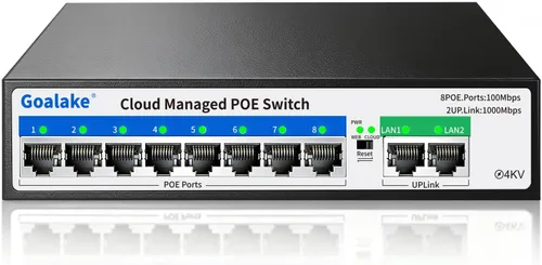 Vista 15 de Conmutador Poe, conmutador Gigabit PoE de 5 puertos (conmutador Gigabit de 4 puertos + 1 gigabit uplink+ 1 ranura SFP) Conmutador Gigabit Ethernet