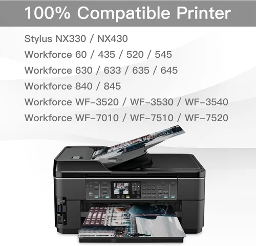 Vista 2 de BeOne Cartuchos de tinta remanufacturados de repuesto para Epson T126 126 para usar con Workforce 60 435 520 545 630 633 635 645 840 845 WF-3520