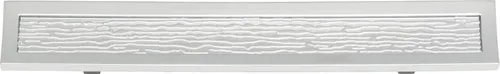 Vista 2 de Atlas Homewares 269-CM Chic Collection 128 Tirador primitivo rectangular central, acabado champán