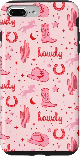 Vista 12 de Funda estética para iPhone 17, diseño de vaquera rosa pastel