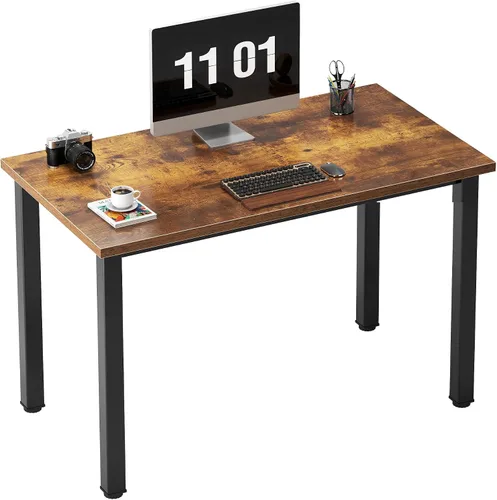 Vista 13 de Need Escritorio pequeño para computadora, mesa de escritura resistente de 31.5 pulgadas, estrecho, negro