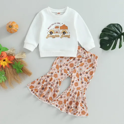Vista 2 de Conjunto de ropa de Navidad de manga larga para bebé niño, sudadera de Navidad sin botones y pantalones para otoño e invierno