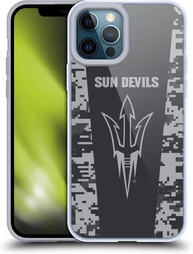 Vista 191 de Head Case Designs Funda de gel ASU Camou con licencia oficial de la Universidad Estatal de Arizona [protección de grado militar] compatible