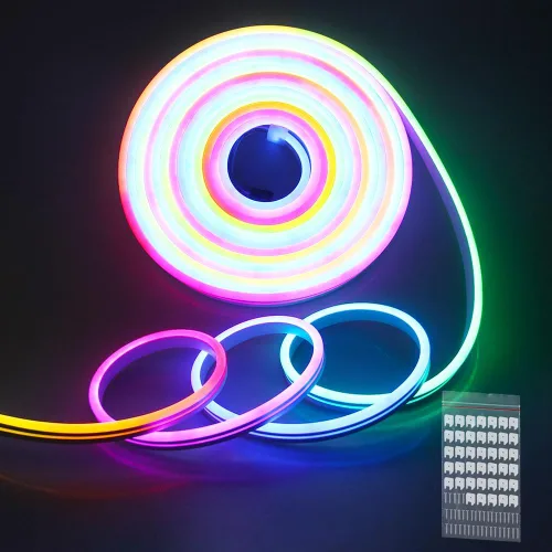 Vista 15 de ALITOVE WS2812B WS2811 Controlador LED direccionable RF remoto inalámbrico Mini controlador 5 ~ 24 V CC para WS2812 WS2811 Dream Color Rainbow RGB