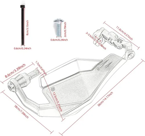 Vista 4 de Protectores de Mano para Motocicleta Universales Motocross Protectores de Mano Dirt Bike Protector contra Maleza Protectores de Mano