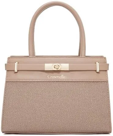 Vista 11 de Elegante bolso con asa superior para mujer, bolso de lujo de moda 2025 con cerradura de metal, hombro y bolso cruzado