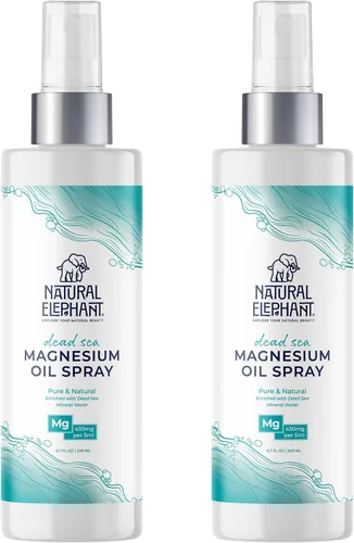 Vista 8 de Natural Elephant Spray de aceite de magnesio del Mar Muerto para uso tópico 100% puro Promueve la relajación y el bienestar