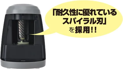 Vista 2 de Button Japan BV-6 - Sacapuntas eléctrico, funciona con pilas, color negro