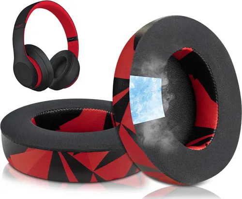Vista 9 de SoloWIT Almohadillas de gel refrescante de repuesto para auriculares Beats Studio 2 y Studio 3 con cable e inalámbricos, almohadillas con espuma
