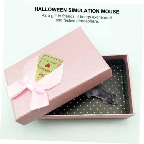 Vista 3 de Toddmomy 10 ratones falsos de plástico, broma de Halloween, ratas de simulación ligeras para decoración de fiestas y accesorios prácticos aterradores