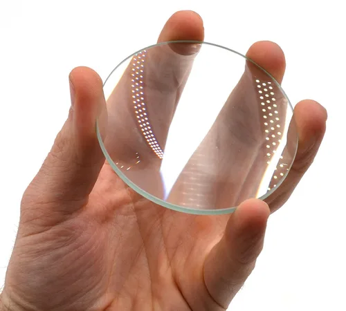 Vista 2 de Lentes de vidrio convexos dobles United Scientific LCV108, 100mm diámetro, 200mm longitud de foco
