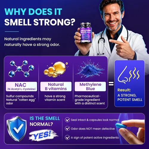 Vista 7 de Cápsulas de grado farmacéutico azul de metileno para humanos