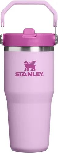 Vista 94 de STANLEY IceFlow 2.0 - Vaso con pajilla abatible con asa, 30 onzas, tapa giratoria y popote abatible, botella de agua a prueba de fugas, acero Tiza