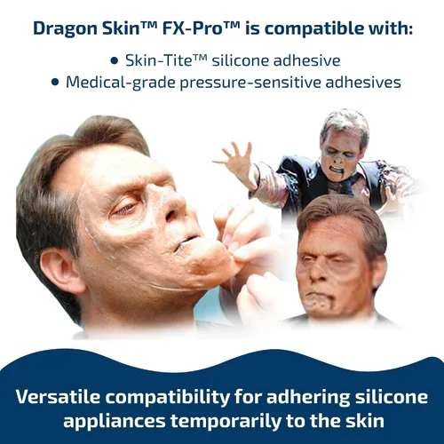 Vista 5 de Smooth-On Dragon Skin™ FX-Pro™ Moldes de silicona de caucho platino para efectos especiales y prótesis - Unidad de pinta Para efectos especiales