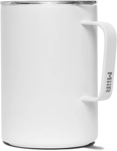 Vista 13 de MiiR, Taza de campamento, aislada al vacío, de acero inoxidable con tapa deslizante, sin BPA, negro, 16 onzas líquidas