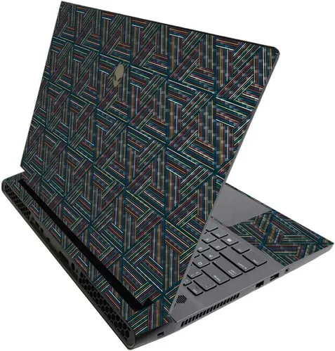 Vista 495 de MightySkins - Skin brillante con purpurina para Alienware M17 R3 (2020) y M17 R4 (2021) - Diversión de los años 90 Acabado duradero con purpurina
