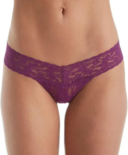 Vista 3 de hanky panky Tanga de talle bajo con encaje para mujer Blanco