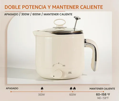 Vista 4 de Aroparc Derretidor de cera para hacer velas con termómetro, gran derretidor eléctrico de cera de 60 oz/1.8 L con boquilla de vertido para hacer