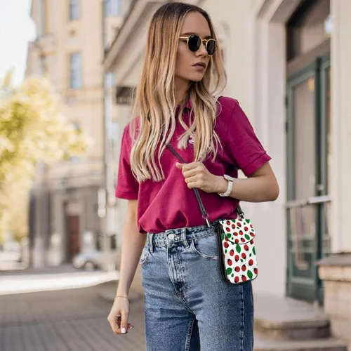 Vista 7 de Bolso cruzado pequeño de mariquita para teléfono celular