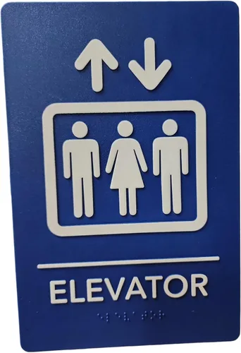 Vista 12 de Hecho en EE.UU. - Letreros de Baños para Hombres y Mujeres Compatibles con ADA, Señales de Puertas de Baño para Oficinas, Negocios y Restaurantes