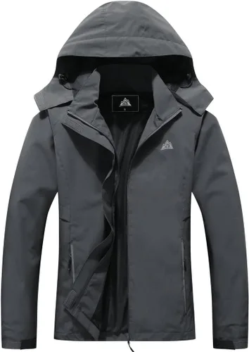 Vista 15 de MOERDENG Chaqueta impermeable para mujer, chaqueta de lluvia ligera con capucha, chaqueta de senderismo de softshell, rompevientos Negro
