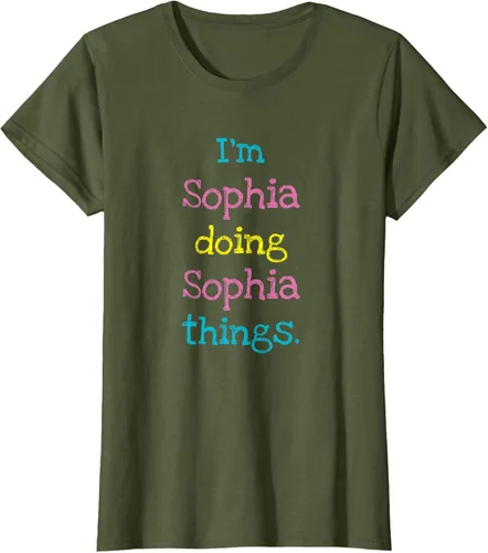 Vista 89 de Sophia - Camiseta con texto personalizado para niñas