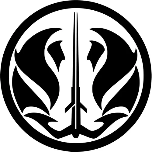Vista 5 de Blk The Gray Jedi Code Insignia - Calcomanía de vinilo para impresiones, URI431-B, para coches, camiones, SUV, camionetas, paredes, ventanas Negro