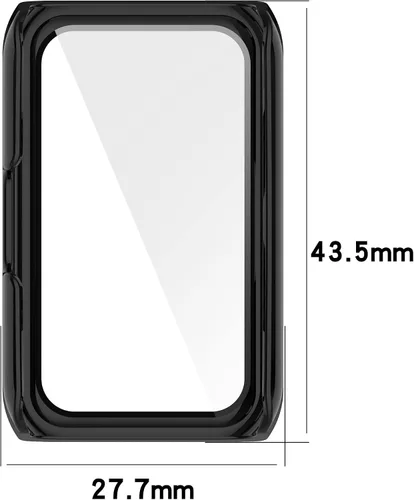 Vista 3 de [Paquete de 6] Funda protectora de pantalla compatible con Huawei Honor Band 6/7, Huawei Band 6/6 Pro/7 protector de pantalla para Huawei Band PC +