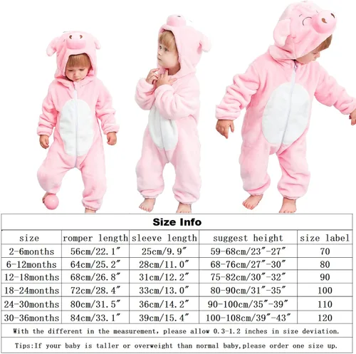 Vista 7 de Disfraces de animales para bebé unisex mameluco para Halloween