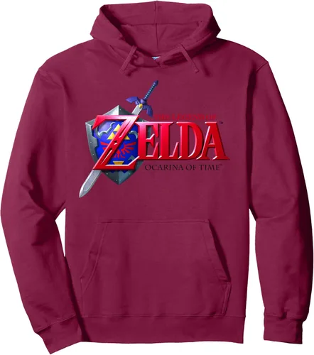 Vista 9 de Nintendo Zelda Ocarina of Time - Sudadera con capucha y logotipo clásico Azul Marino