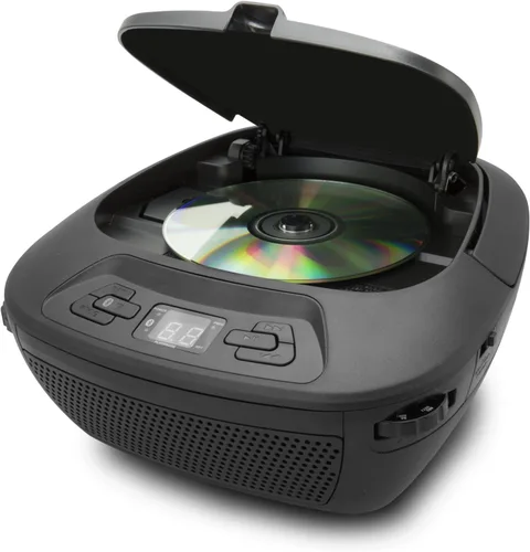Vista 2 de GPX Portátil Bluetooth Boombox/reproductor de Cd, negro (BCB117B)
