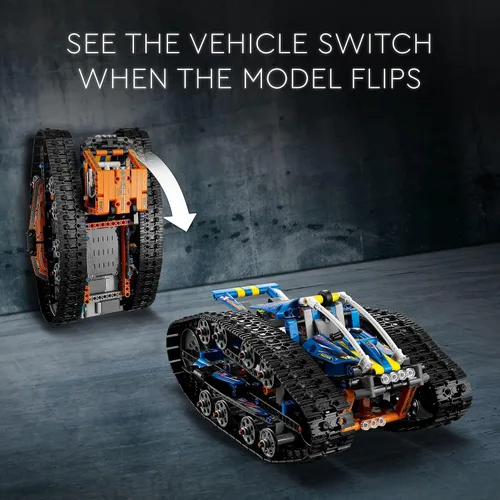 Vista 3 de Lego Technic - Vehículo de transformación controlado por aplicación 42140, auto de control remoto todoterreno, kit de construcción de automóvil que