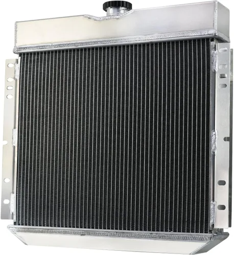Vista 4 de Radiador de aluminio de 4 filas para Ford 1970-73 Maverick 1967-1970 Mustang 1971-1972 Mercury Comet 3.3L 4.1L 2.8L L6 Base de gas Grande 1968 1969